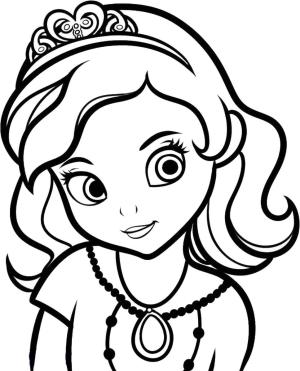 İlk Sofya boyama sayfası,  coloring page, Sofia Yüz, 