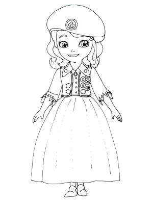 İlk Sofya boyama sayfası,  coloring page, Eğlenceli Sofia, 