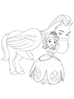 İlk Sofya boyama sayfası,  coloring page, Minimus ile Sofia, 