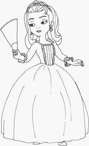 İlk Sofya boyama sayfası,  coloring page, Prenses Amber Sofya’da İlk, 