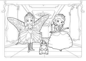 İlk Sofya boyama sayfası,  coloring page, Sofya ve Amber, Tavşan, 