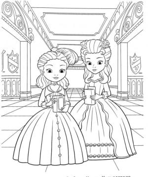 İlk Sofya boyama sayfası,  coloring page, Sofya’da İki Prenses Birinci, 