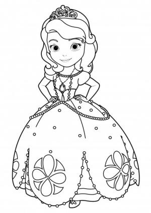 İlk Sofya boyama sayfası,  coloring page, Basit Sofya, 