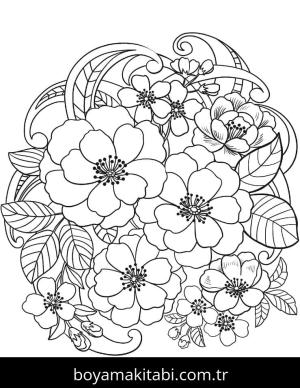 Ilkbahar boyama sayfası – el becerilerini geliştirir, boyama çalışması