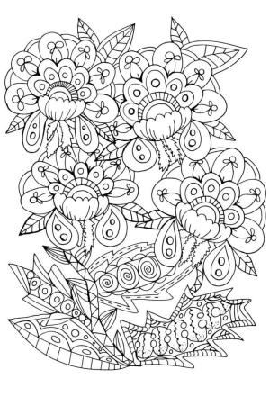 Ilkbahar boyama sayfası,  coloring page, İlkbaharın tüm renkleri, 