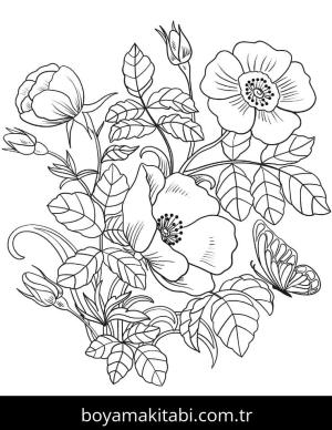 Ilkbahar boyama sayfası – çocuklar için, çizgi film temalı