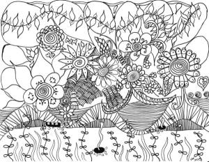 Ilkbahar boyama sayfası,  coloring page, Bir solucan bile bahar beklentisiyle topraktan çıktı, 