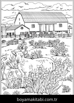 Ilkbahar boyama sayfası – eğitici aktivite, yaratıcılık