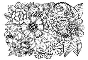 Ilkbahar boyama sayfası,  coloring page, Çiçekler baharda uyanır, 