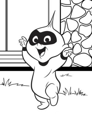 Inanılmaz boyama sayfası,  coloring page, Mutlu Jack Jack Parr, 