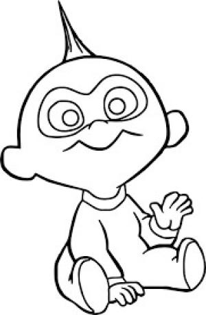 Inanılmaz boyama sayfası,  coloring page, Jack Jack En Şirin Bebek, 