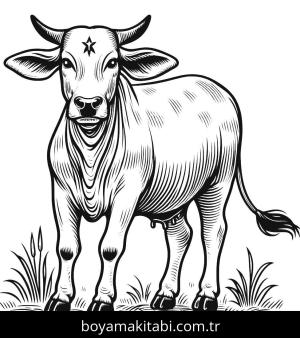 Inek boyama sayfası,  coloring page, , 8)