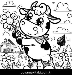 Inek boyama sayfası,  coloring page, , 5)