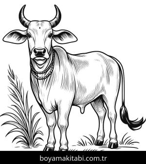 Inek boyama sayfası,  coloring page, , 14)