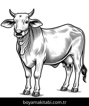 Inek boyama sayfası,  coloring page, , 9)