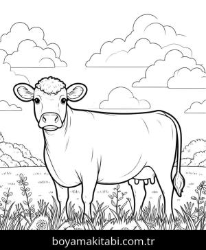 Inek boyama sayfası,  coloring page, , 17)