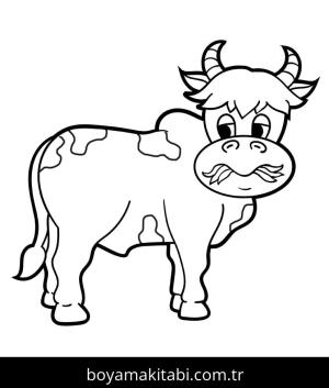 Inek boyama sayfası – ücretsiz yazdır, boyama etkinliği