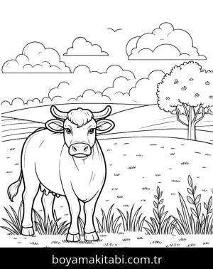 Inek boyama sayfası,  coloring page, , 10)