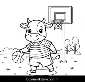 Inek boyama sayfası – ücretsiz yazdır, boyama etkinliği