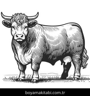 Inek boyama sayfası,  coloring page, , 6)