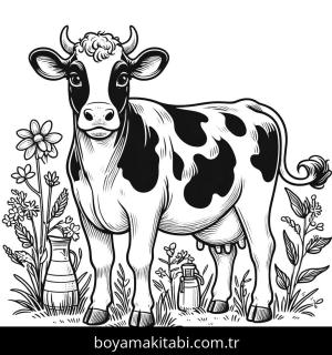 Inek boyama sayfası,  coloring page, , 11)