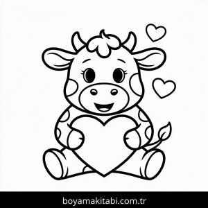 İnekler boyama sayfası – yaratıcılığı geliştirir, keyifli zaman