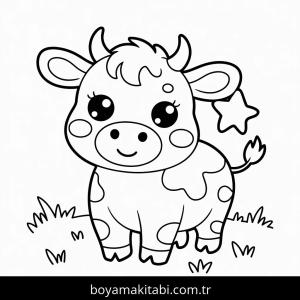 İnekler boyama sayfası – ücretsiz yazdır, boyama etkinliği