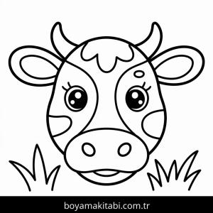 İnekler boyama sayfası – yaratıcılık, eğlenceli etkinlik