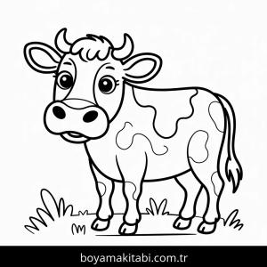 İnekler boyama sayfası – eğitici aktivite, yaratıcılık