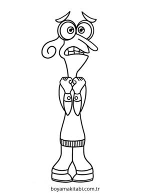 Inside Out boyama sayfası – okul öncesi, evde etkinlik