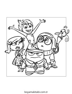 Inside Out boyama sayfası – çocuk aktivitesi, PDF indir