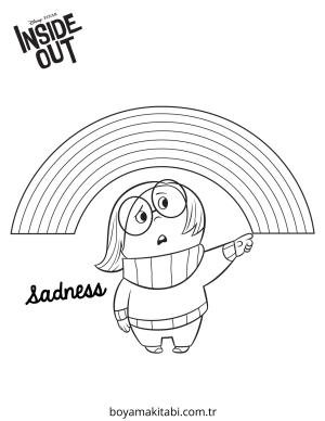 Inside Out boyama sayfası – çocuklar için, çizgi film temalı