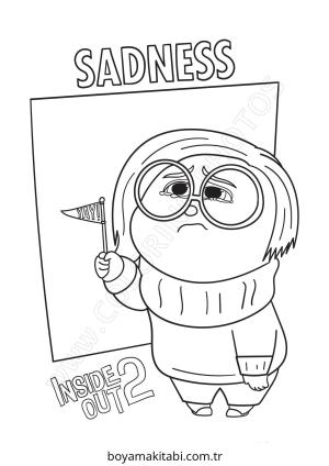 Inside Out boyama sayfası – eğitici aktivite, yaratıcılık