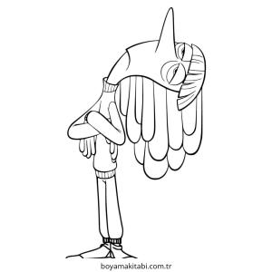 Inside Out boyama sayfası – basit çizim, kolay boyama