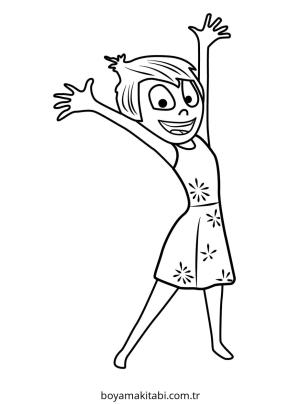Inside Out boyama sayfası – renkli çizimler, okul öncesi