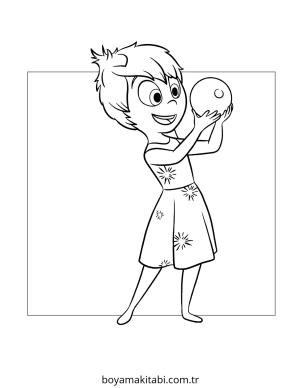 Inside Out boyama sayfası – okul öncesi, evde etkinlik