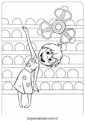 Inside Out boyama sayfası – basit çizim, kolay boyama