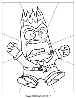 Inside Out boyama sayfası – boyama çalışması, yaratıcılığı geliştirir