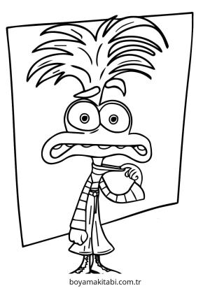 Inside Out boyama sayfası – yaratıcılık, eğlenceli etkinlik