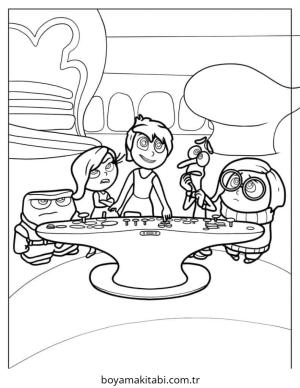 Inside Out boyama sayfası – evde etkinlik, ücretsiz yazdır