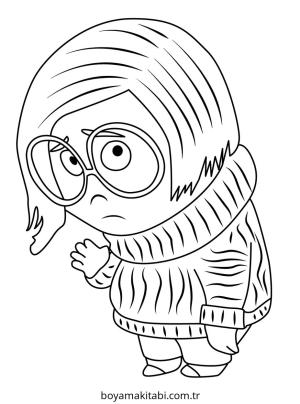 Inside Out boyama sayfası – evde etkinlik, ücretsiz yazdır