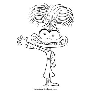 Inside Out boyama sayfası – boyama çalışması, yaratıcılığı geliştirir