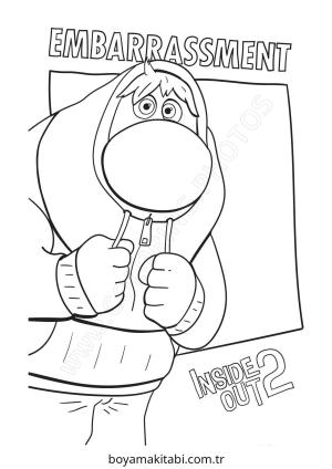 Inside Out boyama sayfası – keyifli zaman, renkli çizimler