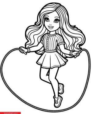 İp Atlama boyama sayfası, coloring page, ,