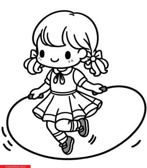 İp Atlama boyama sayfası, coloring page, ,