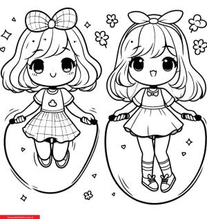 İp Atlama boyama sayfası, coloring page, ,