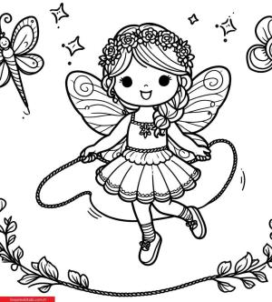 İp Atlama boyama sayfası, coloring page, ,