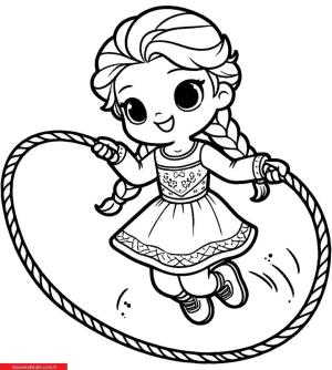 İp Atlama boyama sayfası, coloring page, ,