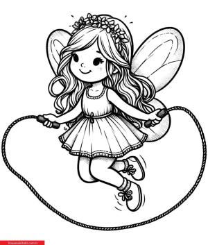 İp Atlama boyama sayfası, coloring page, ,