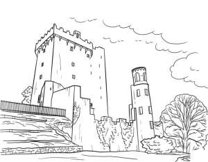 Ireland boyama sayfası,  coloring page, Piyango Kalesi, 